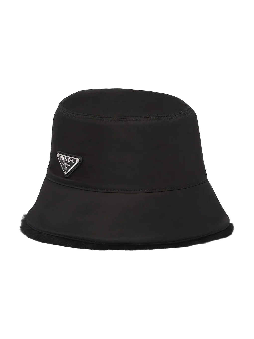 Men's Re-Nylon And Shearling Bucket Hat Men's Re-Nylon And Shearling Bucket Hat