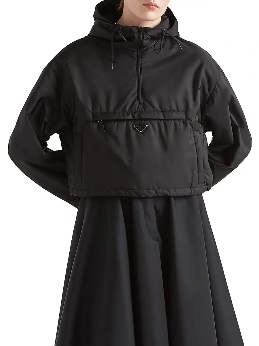 Prada Women's Re-Nylon Blouson Jacket - Black | Thumbnail 2 Prada Women's Re-Nylon Blouson Jacket - Black | Thumbnail 2