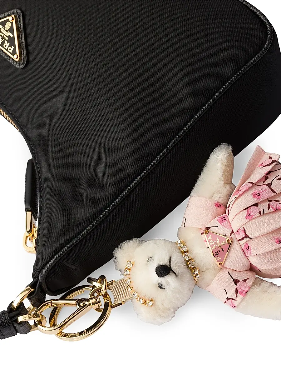 Prada Women's Bear Trick Keychain - White | Thumbnail 2 Prada Women's Bear Trick Keychain - White | Thumbnail 2