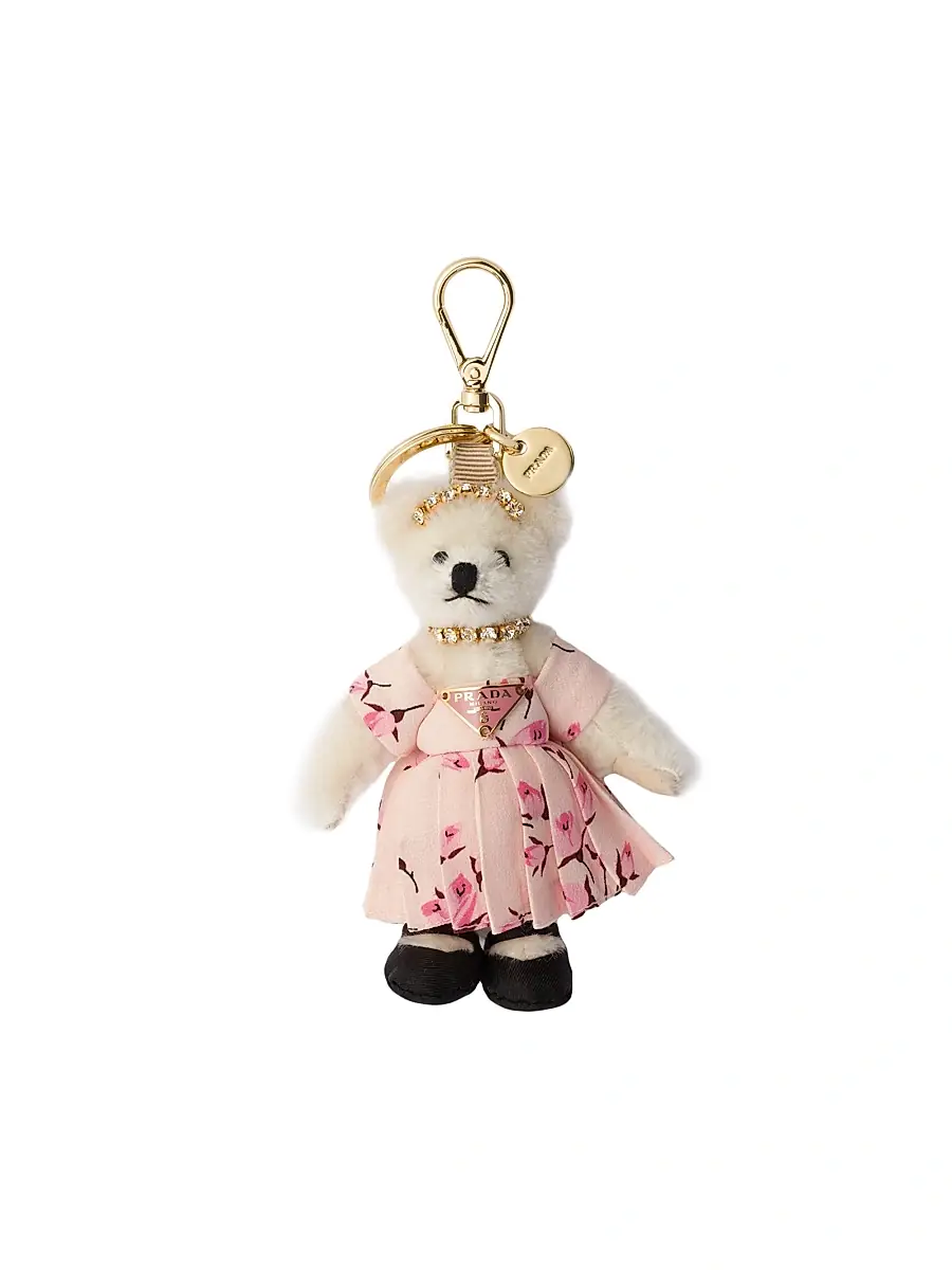 Prada Women's Bear Trick Keychain - White | Image 1 Prada Women's Bear Trick Keychain - White | Image 1