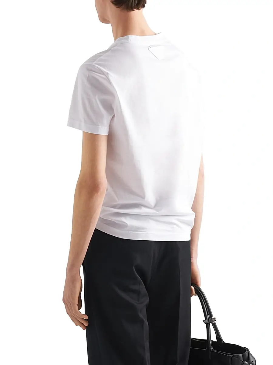 Prada Men's Three Pack Cotton Jersey T-Shirts | Thumbnail 3 Prada Men's Three Pack Cotton Jersey T-Shirts | Thumbnail 3