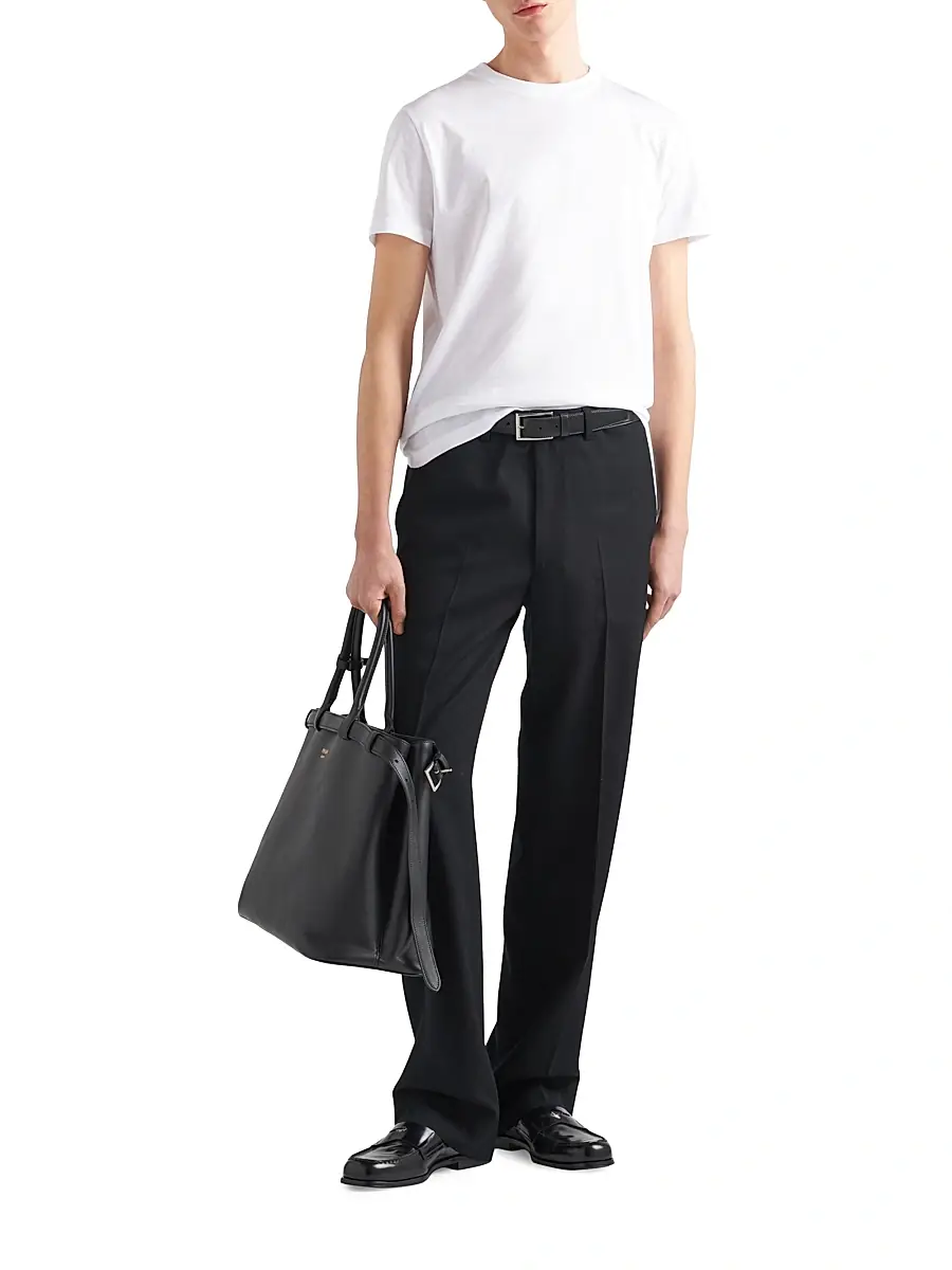 Prada Men's Three Pack Cotton Jersey T-Shirts | Thumbnail 5 Prada Men's Three Pack Cotton Jersey T-Shirts | Thumbnail 5
