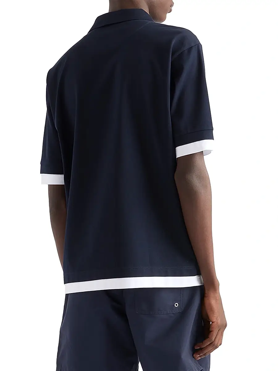 Prada Men's Cotton Polo Shirt | Thumbnail 3