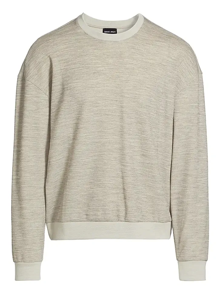 Men's Wool Jersey Crewneck Sweater Men's Wool Jersey Crewneck Sweater
