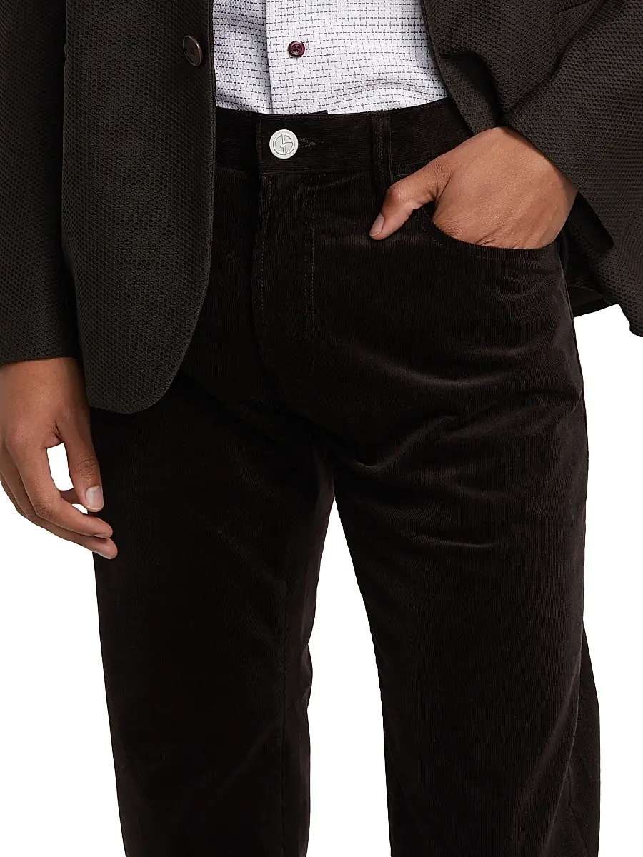 Giorgio Armani Men's 5-Pocket Corduroy Pants | Thumbnail 6 Giorgio Armani Men's 5-Pocket Corduroy Pants | Thumbnail 6