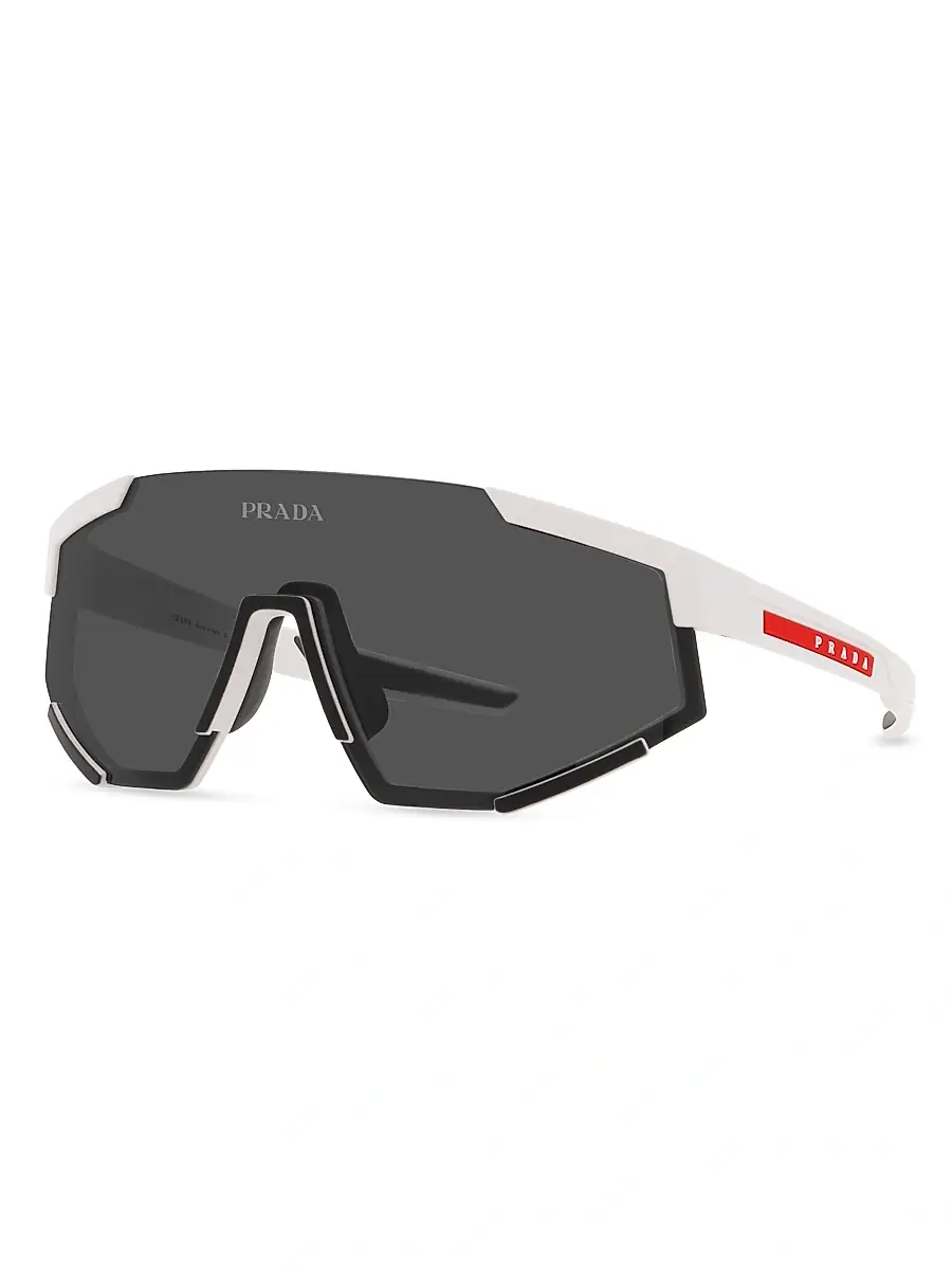 Prada Linea Rossa Men's 37MM Linea Rossa Structured Sunglasses - Rubber Black | Thumbnail 2 Prada Linea Rossa Men's 37MM Linea Rossa Structured Sunglasses - Rubber Black | Thumbnail 2