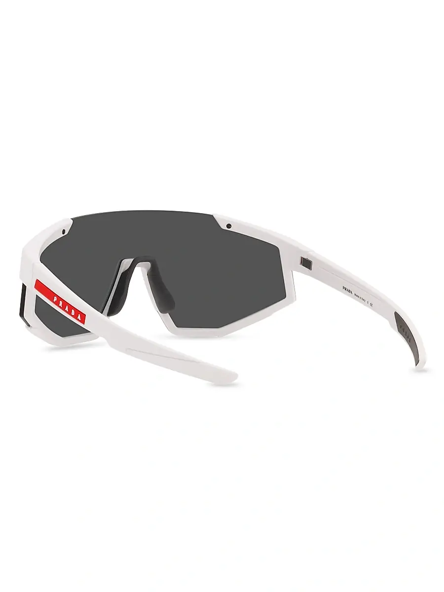 Prada Linea Rossa Men's 37MM Linea Rossa Structured Sunglasses - Rubber Black | Thumbnail 4 Prada Linea Rossa Men's 37MM Linea Rossa Structured Sunglasses - Rubber Black | Thumbnail 4