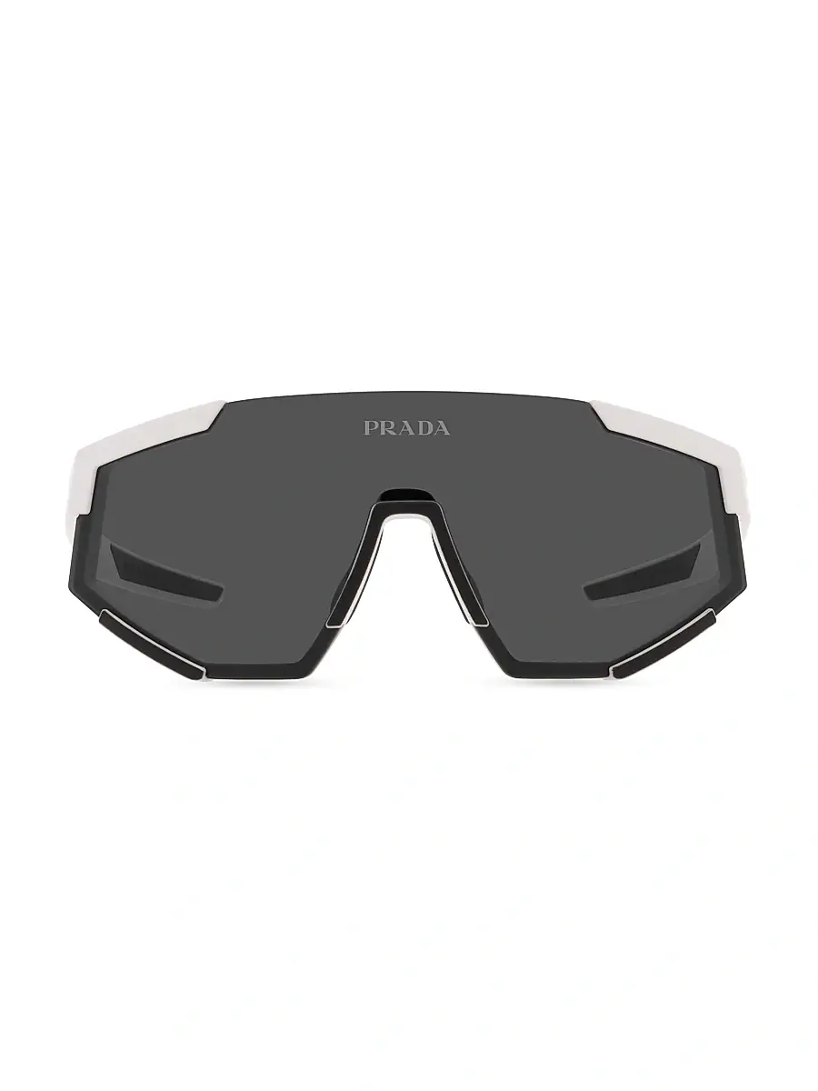Men's 37MM Linea Rossa Structured Sunglasses - Rubber Black