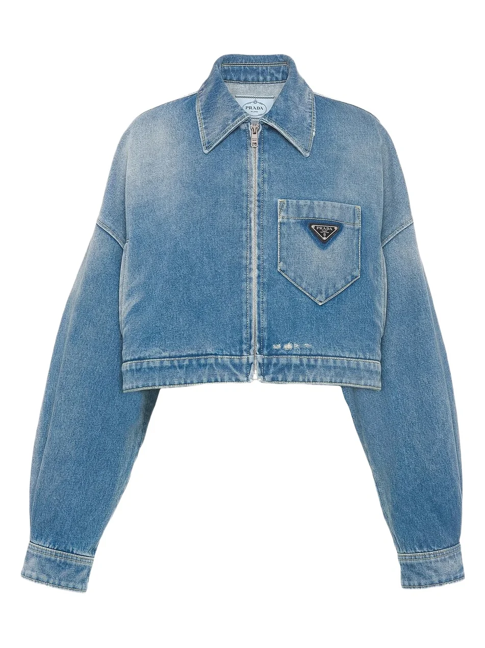 Women's Cropped Denim Jacket Women's Cropped Denim Jacket