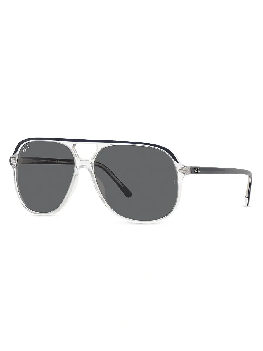 Men's RB2198 14MM Bill Square Sunglasses - Blue Men's RB2198 14MM Bill Square Sunglasses - Blue
