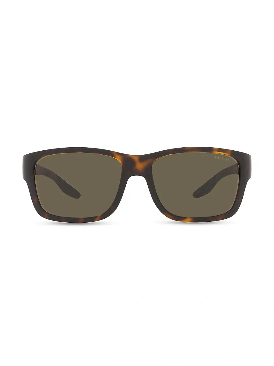 Prada Linea Rossa Men's Linea Rossa 60MM Rectangular Sunglasses | Thumbnail 2 Prada Linea Rossa Men's Linea Rossa 60MM Rectangular Sunglasses | Thumbnail 2