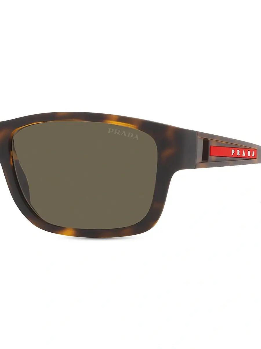 Prada Linea Rossa Men's Linea Rossa 60MM Rectangular Sunglasses | Thumbnail 3 Prada Linea Rossa Men's Linea Rossa 60MM Rectangular Sunglasses | Thumbnail 3