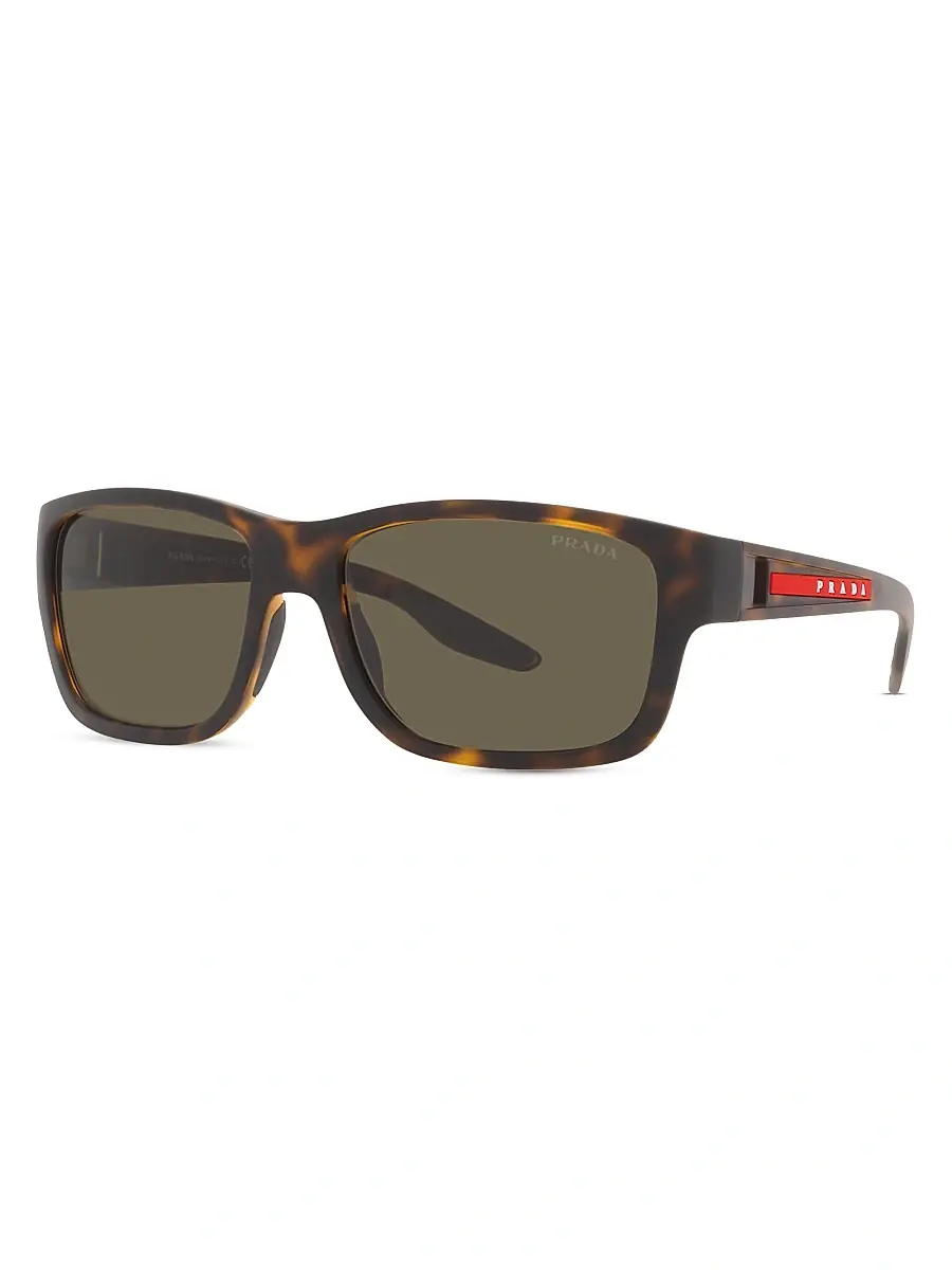 Prada Linea Rossa Men's Linea Rossa 60MM Rectangular Sunglasses