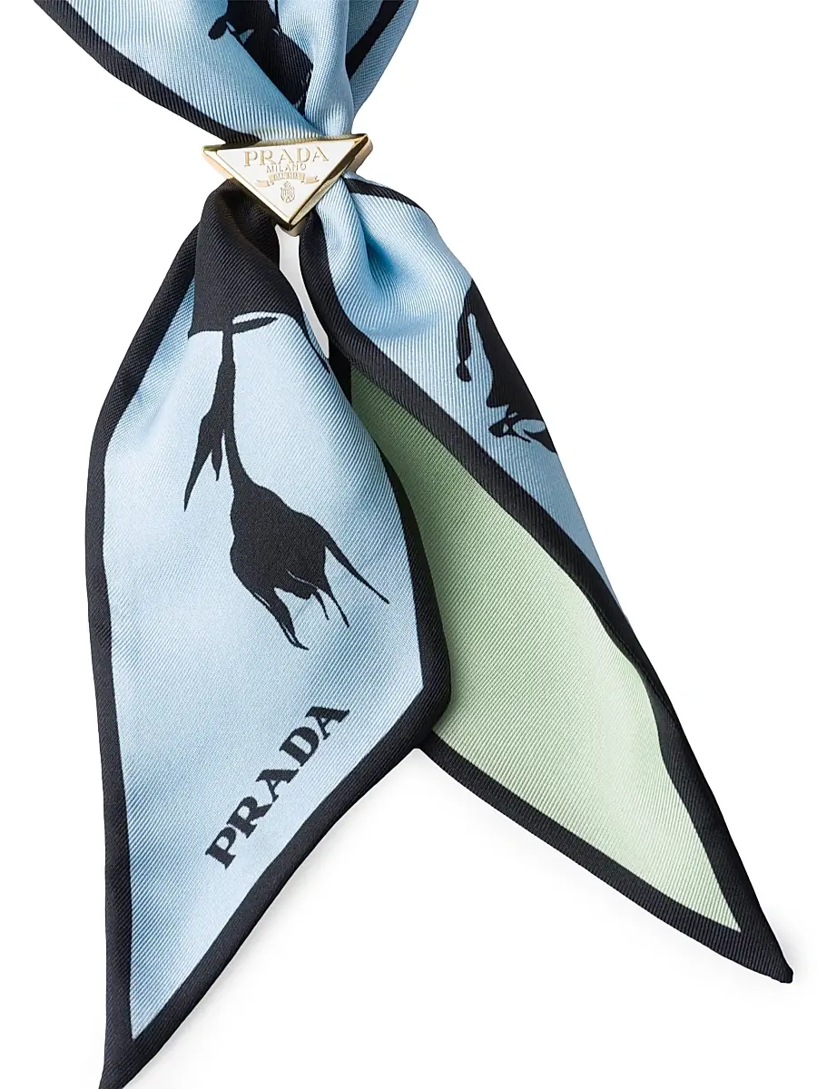 Prada Women's Metal Scarf Clip - Black | Thumbnail 3