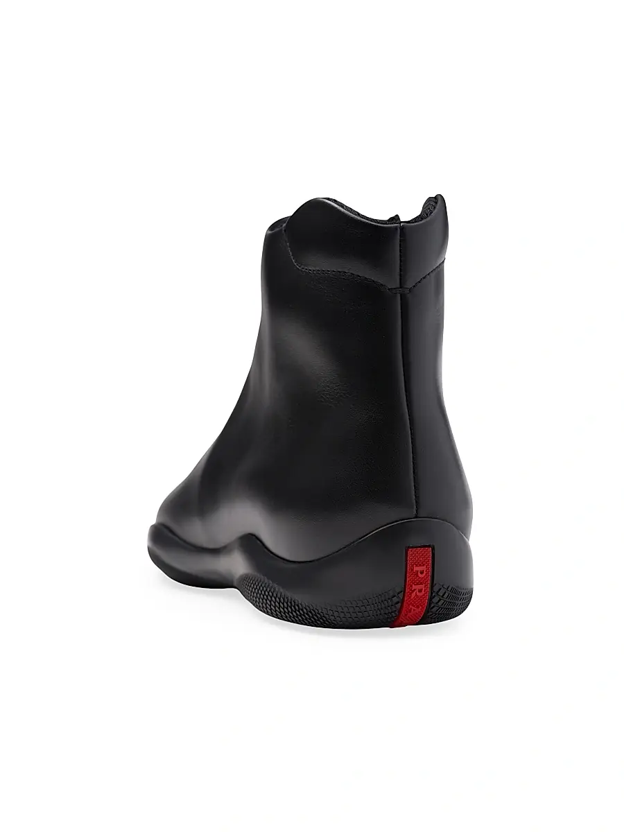 Prada Men's Toblach High-Top Sneakers - Black | Thumbnail 5 Prada Men's Toblach High-Top Sneakers - Black | Thumbnail 5