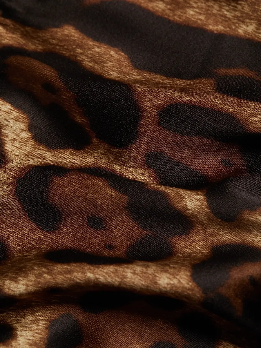 Dolce & Gabbana Women's Leopard Silk Hipster Brief | Thumbnail 6