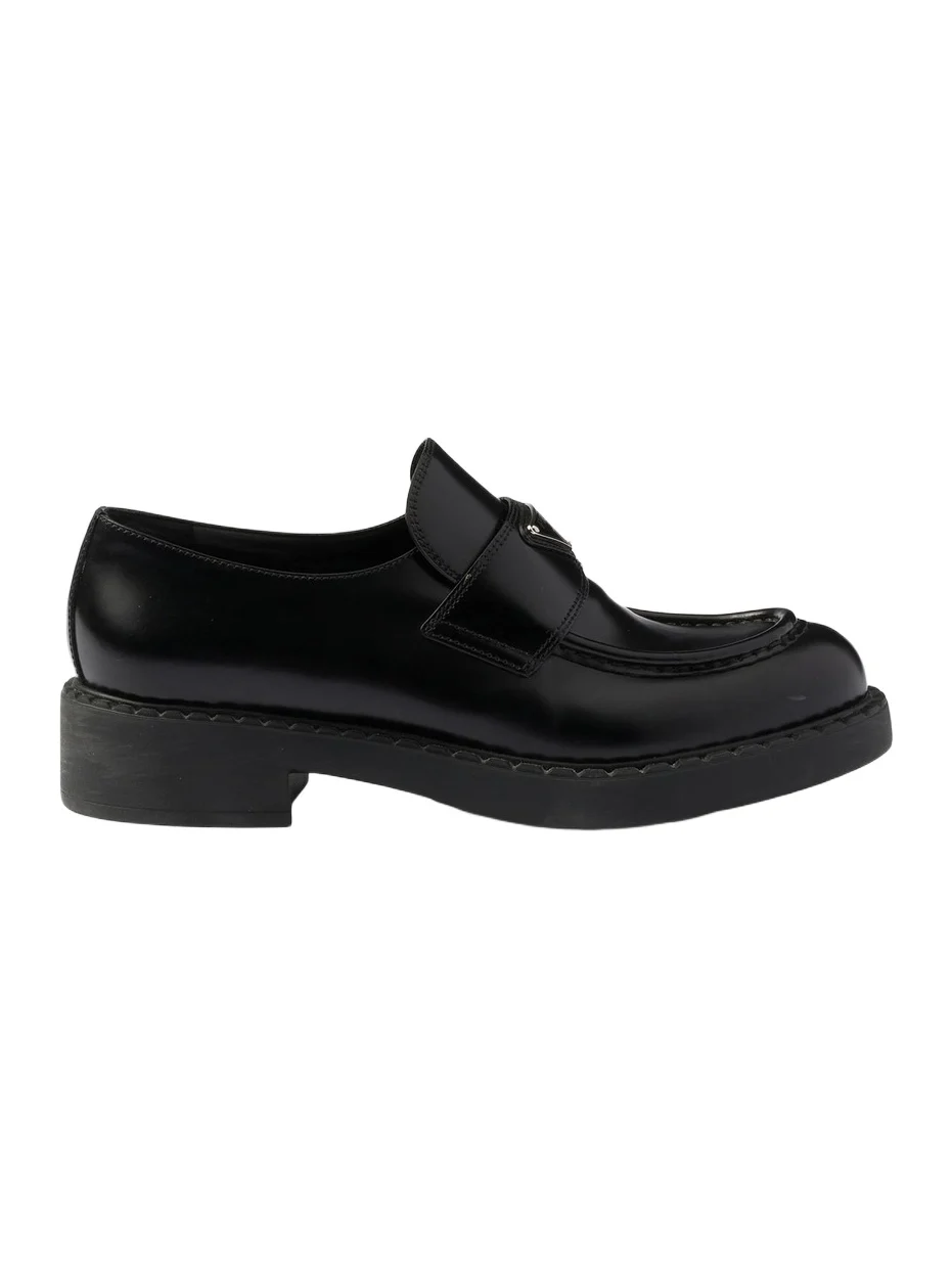 Women's Women's's Chocolate Brushed Leather Loafers