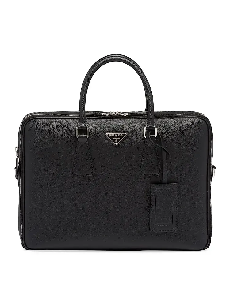 Men's Saffiano Leather Briefcase Men's Saffiano Leather Briefcase