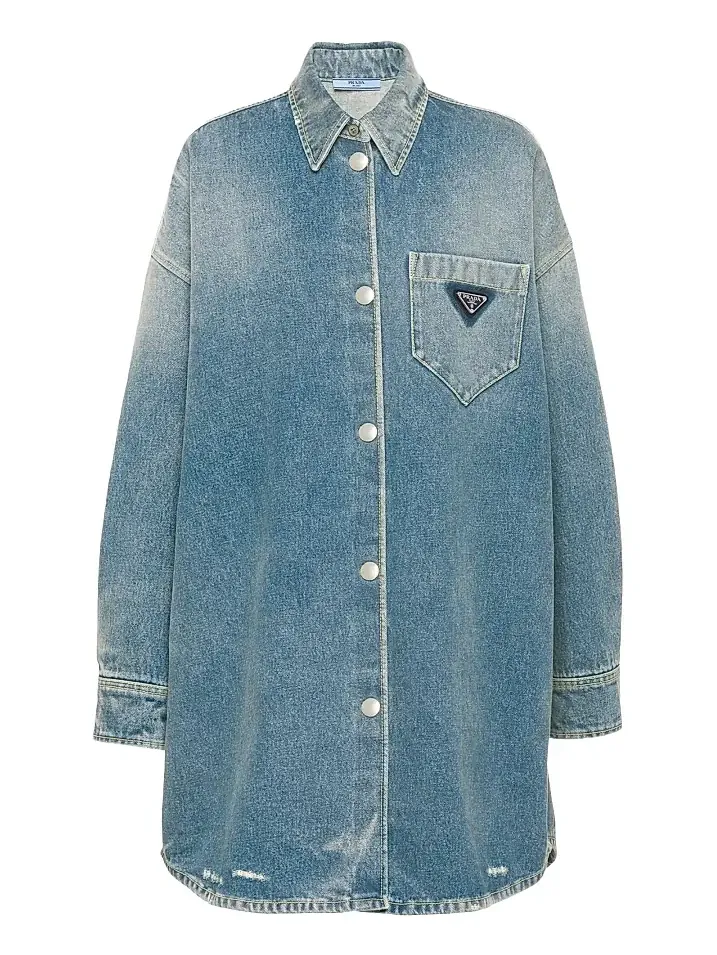 Women's Oversized Denim Shirt Women's Oversized Denim Shirt