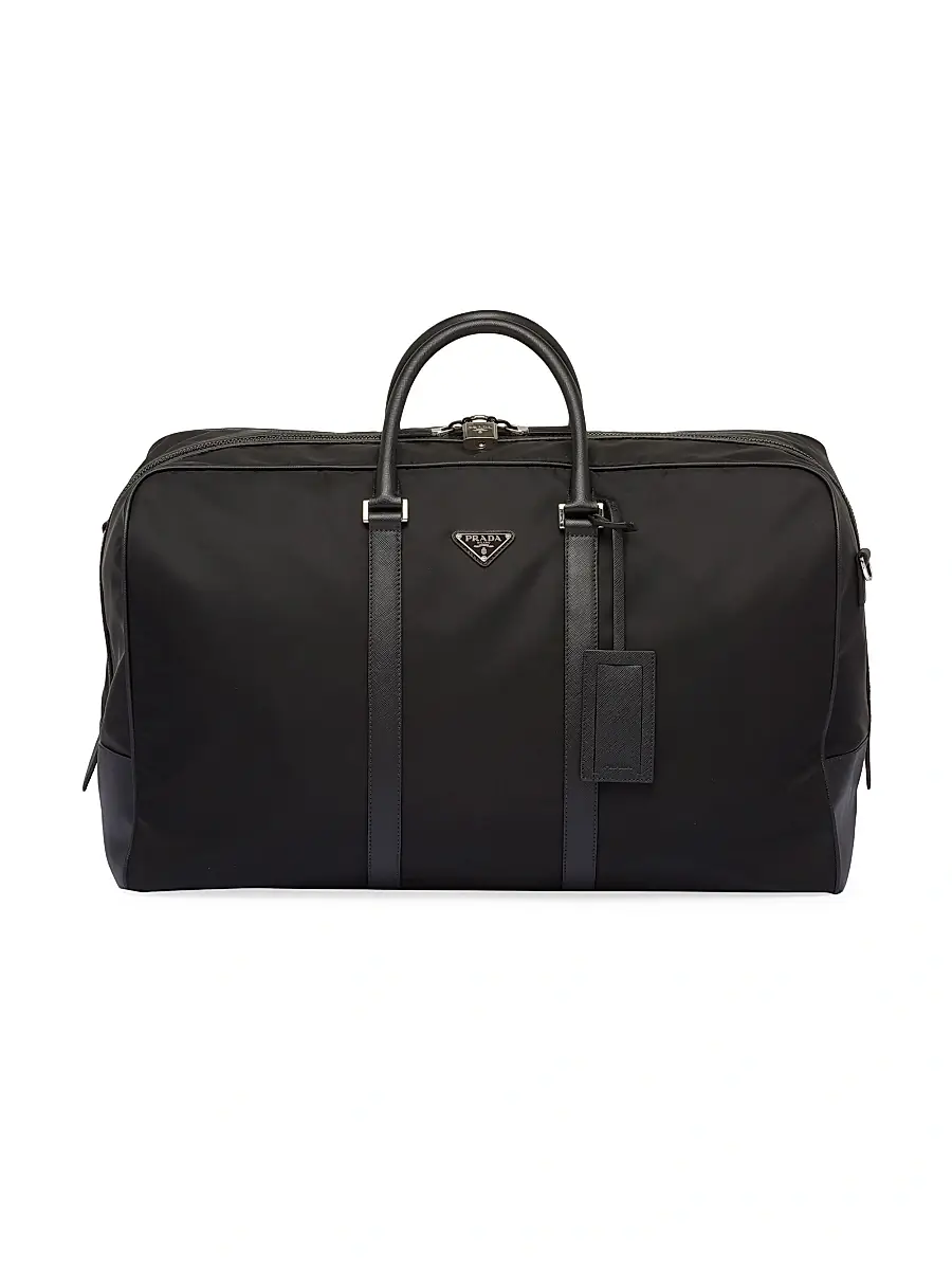 Prada Men's Re-Nylon And Saffiano Leather Duffle Bag | Image 1 Prada Men's Re-Nylon And Saffiano Leather Duffle Bag | Image 1