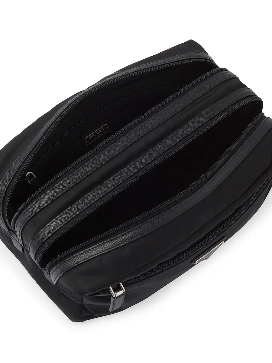 Prada Re-Nylon and Saffiano Leather Travel Pouch | Thumbnail 4