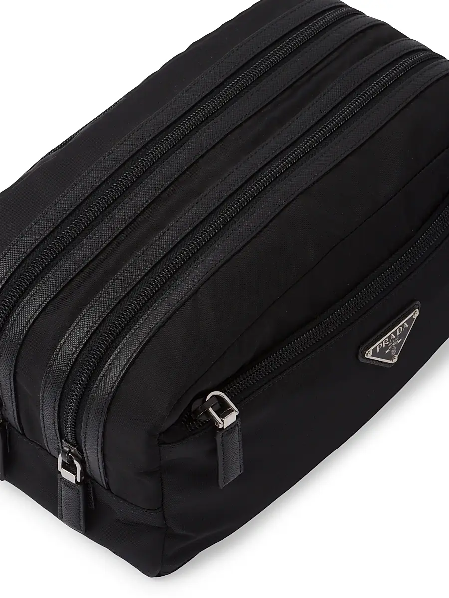 Prada Re-Nylon and Saffiano Leather Travel Pouch | Thumbnail 5