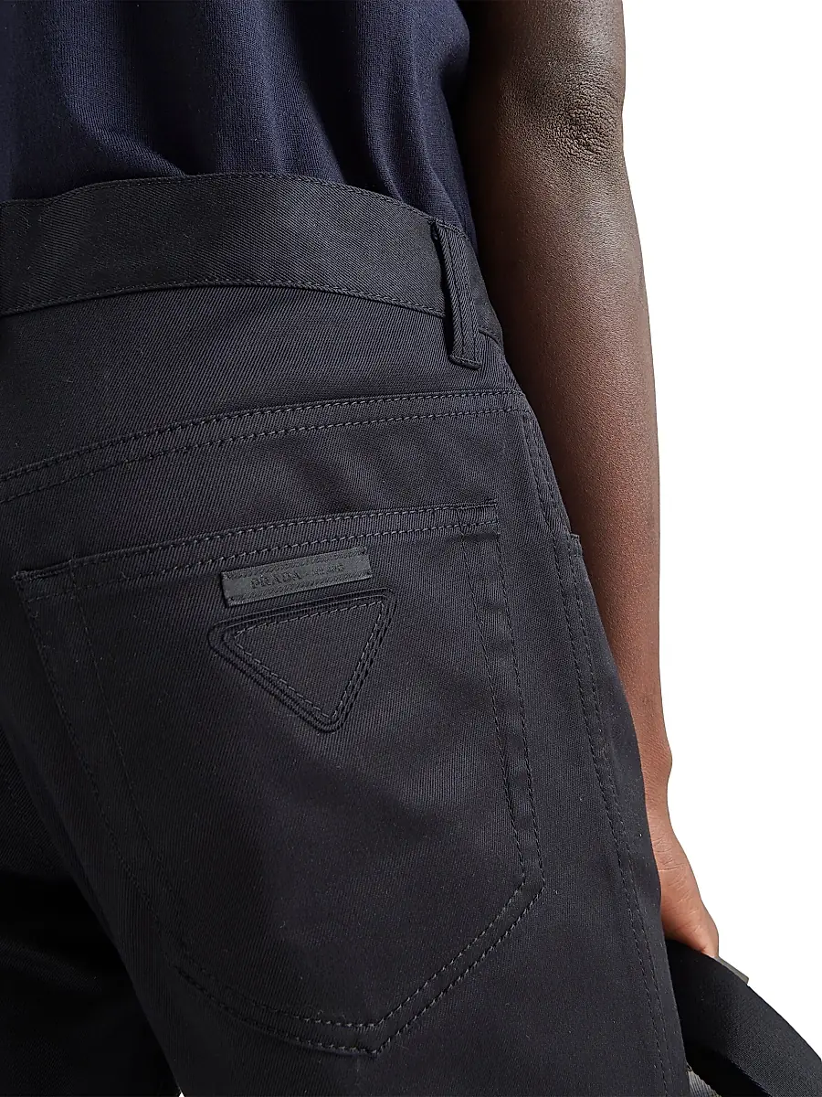 Prada Men's Five-Pocket Stretch Drill Jeans | Thumbnail 4 Prada Men's Five-Pocket Stretch Drill Jeans | Thumbnail 4