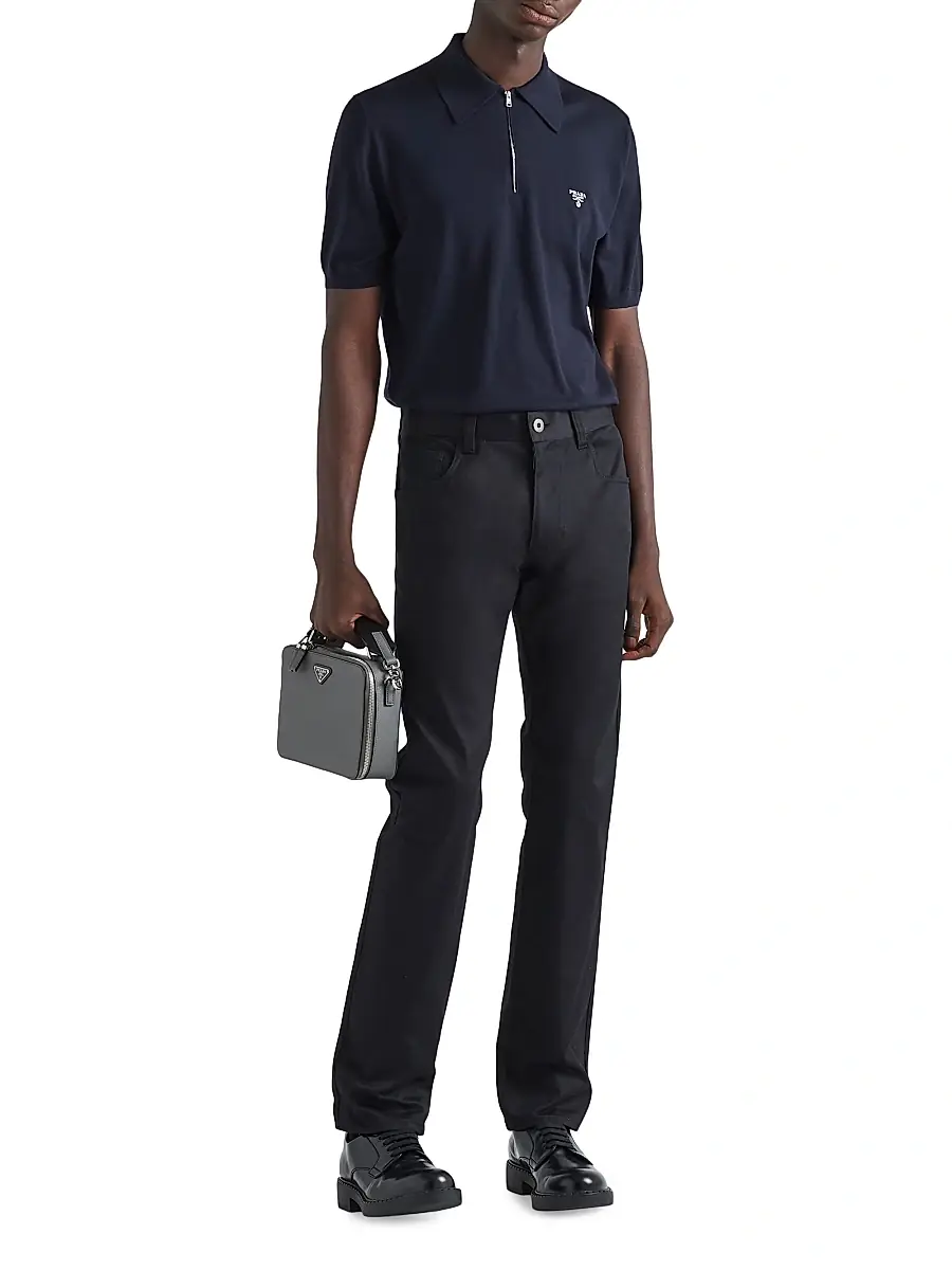 Prada Men's Five-Pocket Stretch Drill Jeans | Thumbnail 5 Prada Men's Five-Pocket Stretch Drill Jeans | Thumbnail 5