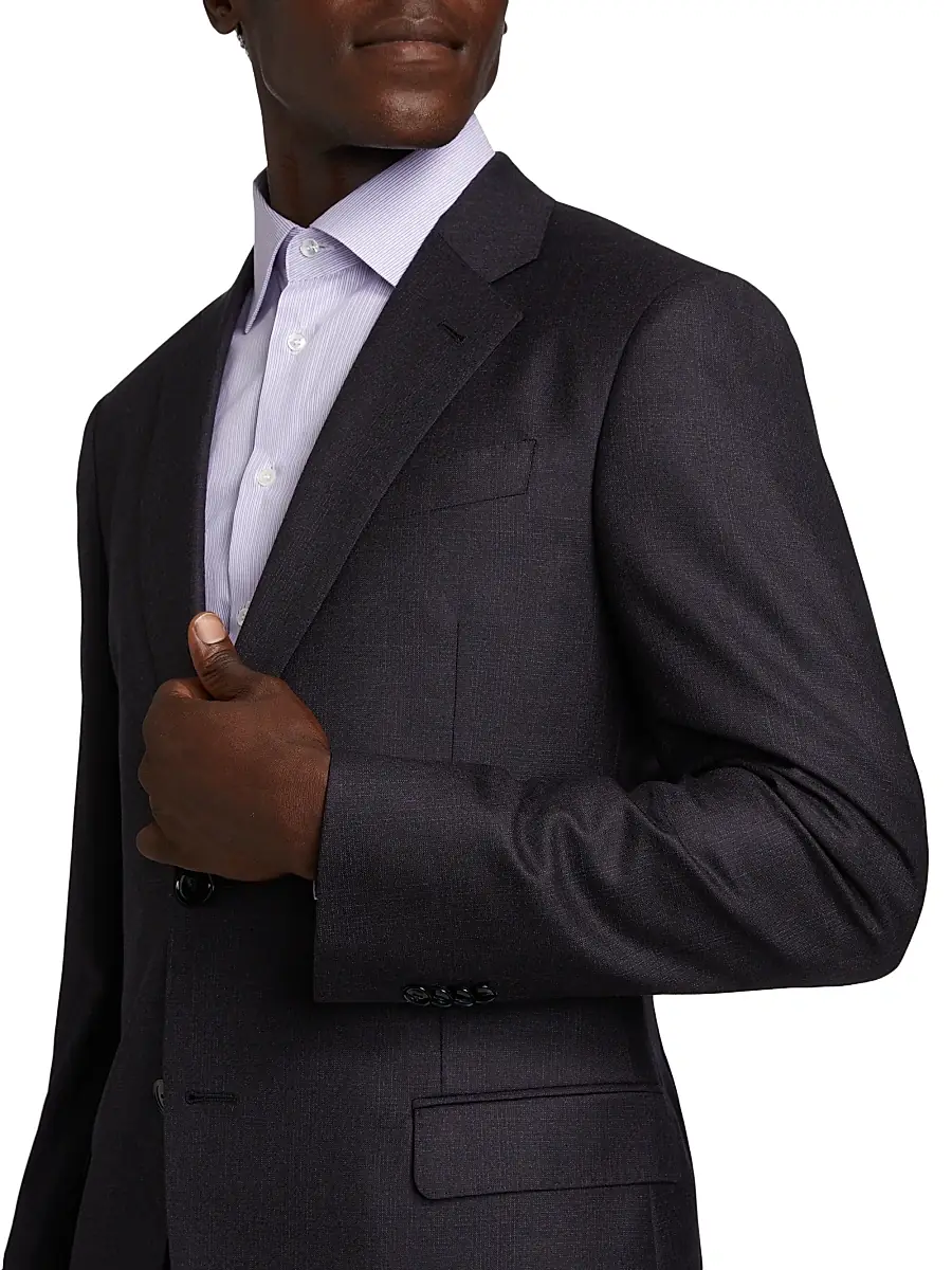 Giorgio Armani Men's Single-Breasted Wool-Blend Suit | Thumbnail 6 Giorgio Armani Men's Single-Breasted Wool-Blend Suit | Thumbnail 6
