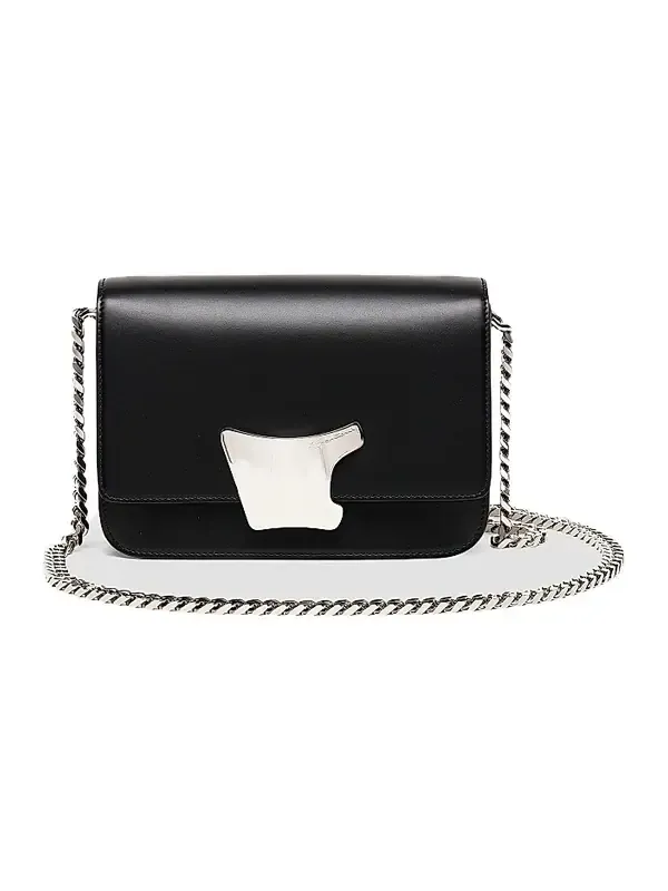 Women's Buckle-Detailed Leather Crossbody Bag