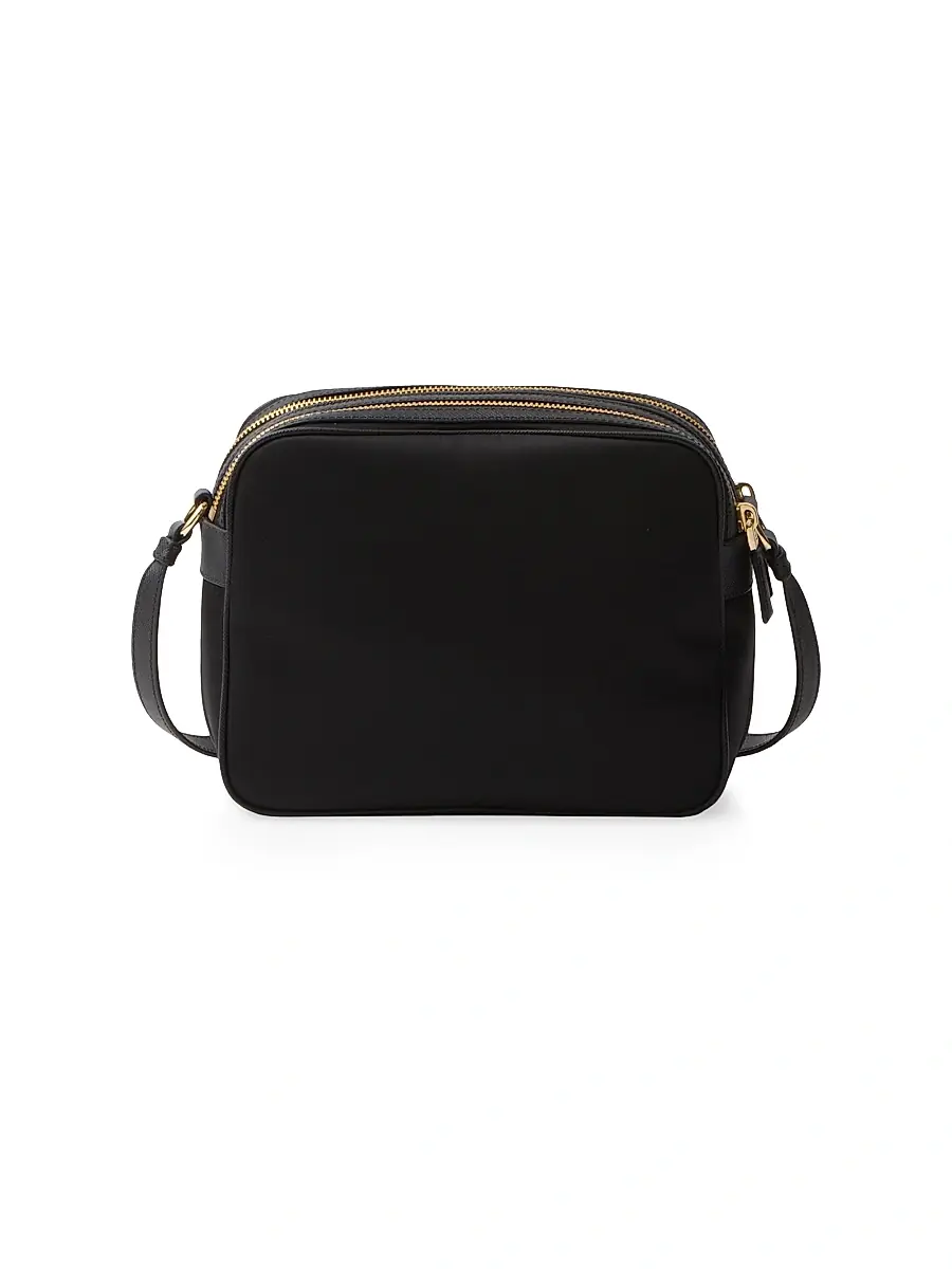 Prada Women's Re-Edition 1978 Re-Nylon and Saffiano Leather Mini Shoulder Bag - Black | Thumbnail 3 Prada Women's Re-Edition 1978 Re-Nylon and Saffiano Leather Mini Shoulder Bag - Black | Thumbnail 3