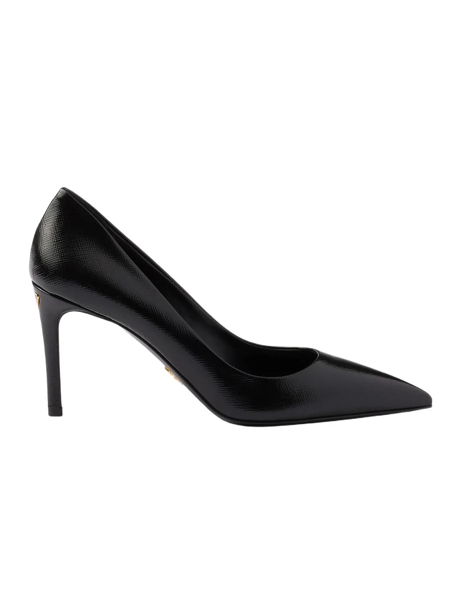 Women's Patent Saffiano 85MM Leather Pumps