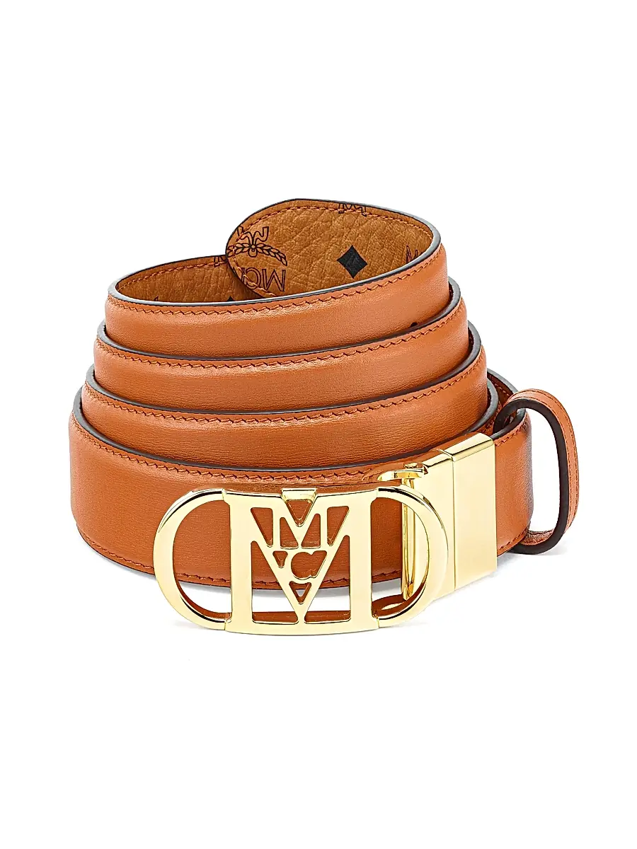 MCM Women's Reversible Mode Mena Leather Belt | Thumbnail 2 MCM Women's Reversible Mode Mena Leather Belt | Thumbnail 2