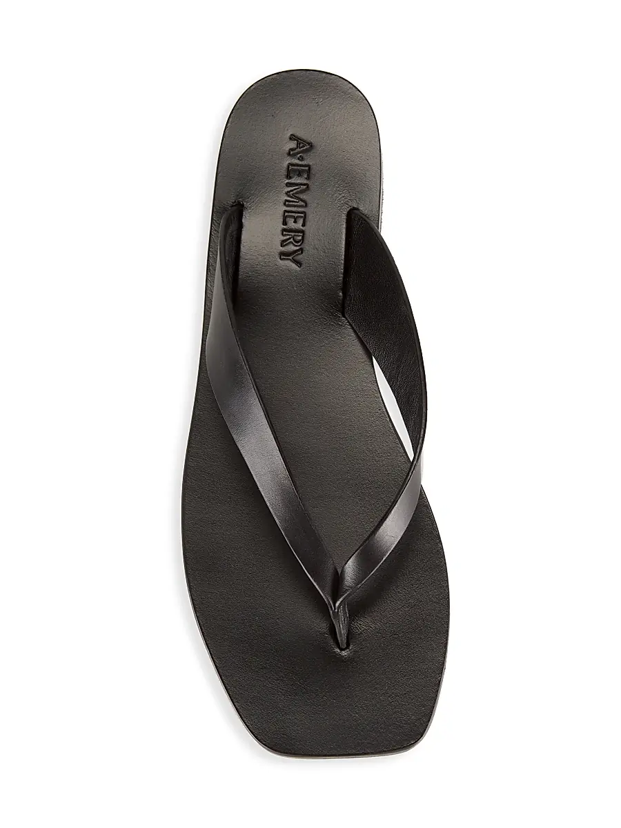 A Emery A. Emery Women's Kinto Leather Flip-Flops | Thumbnail 5