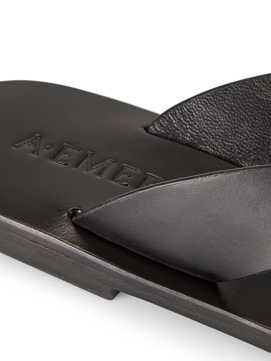 A Emery A. Emery Women's Kinto Leather Flip-Flops | Thumbnail 6