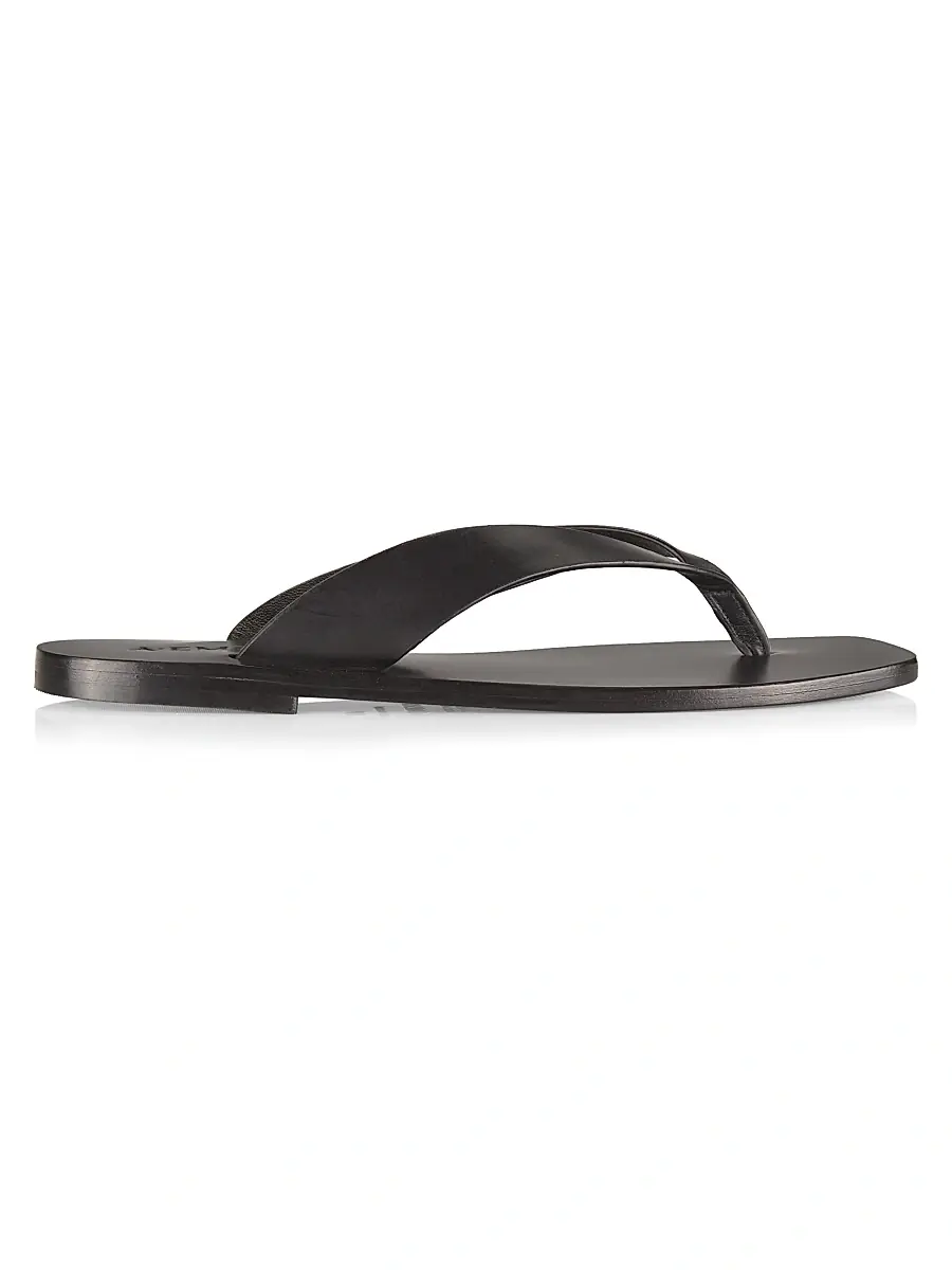 A Emery Women's Kinto Leather Flip-Flops - Black - Size 5 | Image 1 A Emery Women's Kinto Leather Flip-Flops - Black - Size 5 | Image 1