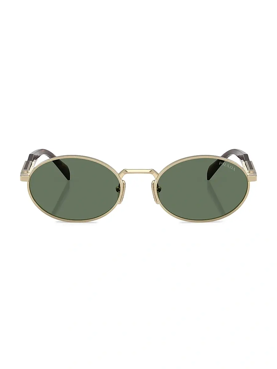 Prada Men's 55MM Oval Sunglasses | Thumbnail 2 Prada Men's 55MM Oval Sunglasses | Thumbnail 2
