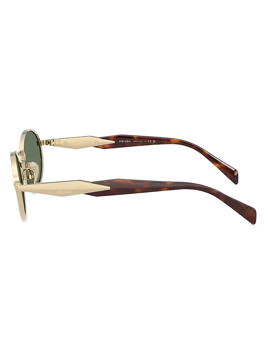 Prada Men's 55MM Oval Sunglasses | Thumbnail 3 Prada Men's 55MM Oval Sunglasses | Thumbnail 3