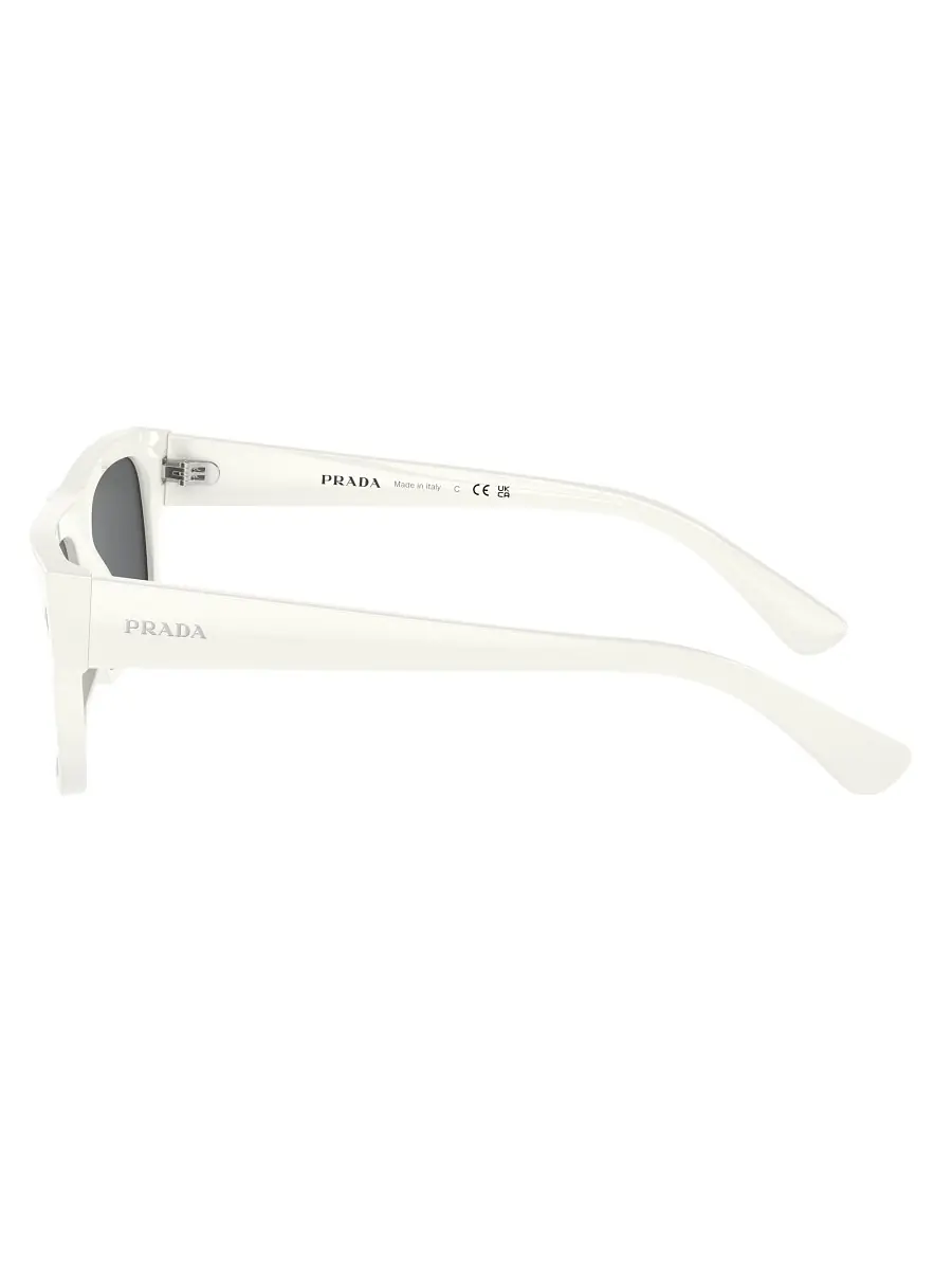 Prada Men's 59MM Rectangular Sunglasses - White Smoke | Thumbnail 3 Prada Men's 59MM Rectangular Sunglasses - White Smoke | Thumbnail 3