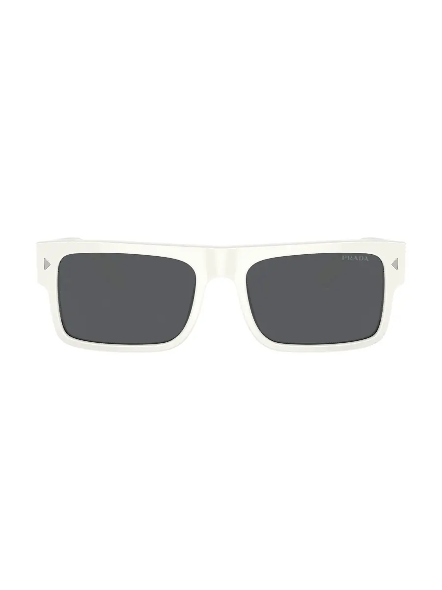 Prada Men's 59MM Rectangular Sunglasses - White Smoke | Thumbnail 6 Prada Men's 59MM Rectangular Sunglasses - White Smoke | Thumbnail 6