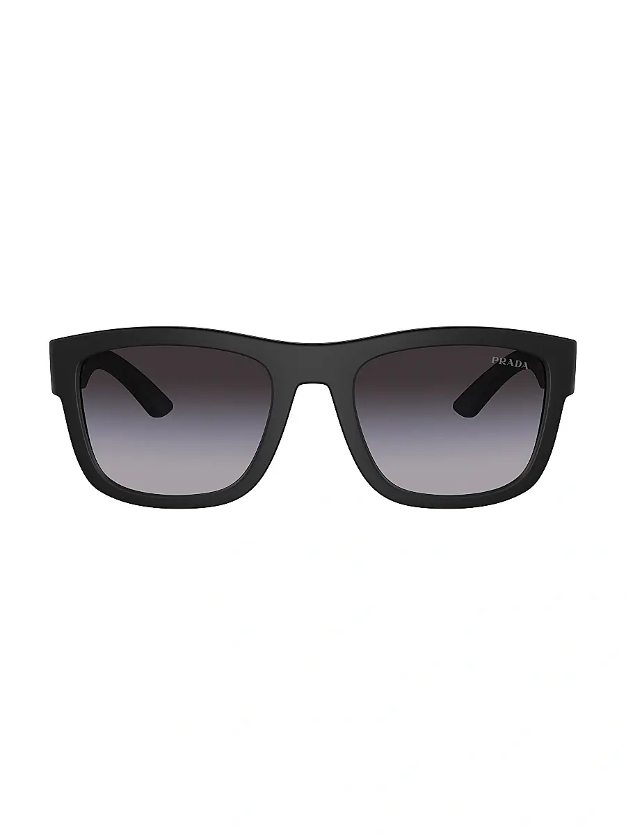 Prada Linea Rossa Men's 56MM Pillow Sunglasses | Thumbnail 2