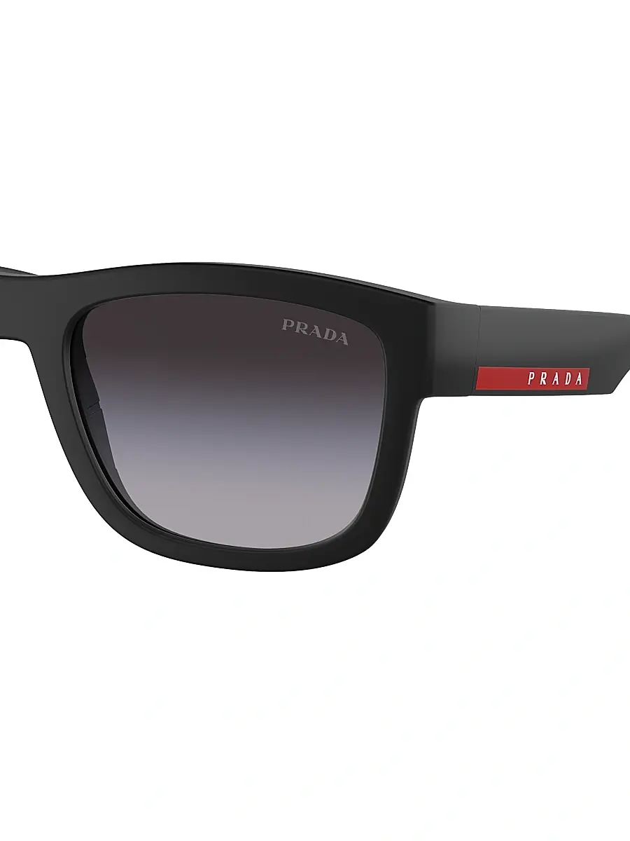 Prada Linea Rossa Men's 56MM Pillow Sunglasses | Thumbnail 3
