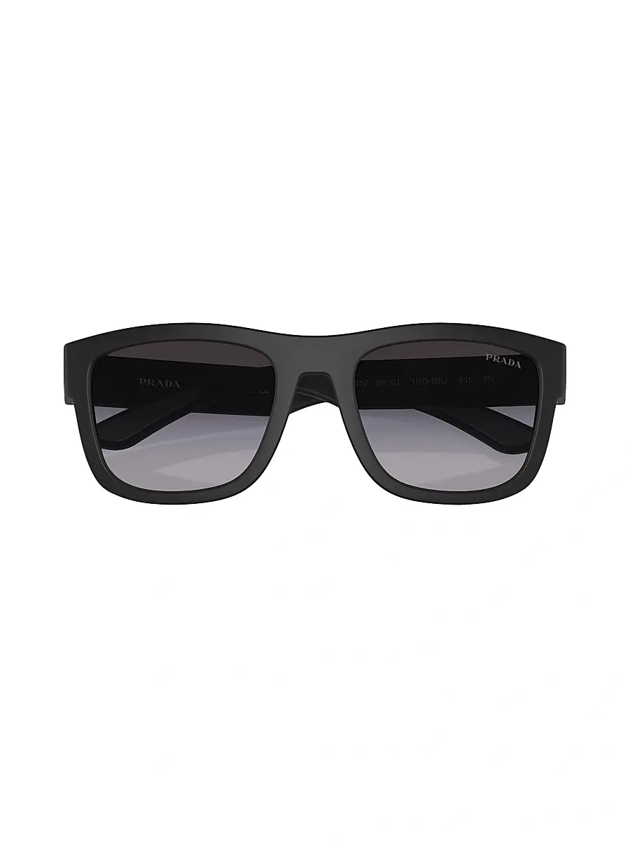 Prada Linea Rossa Men's 56MM Pillow Sunglasses | Thumbnail 6