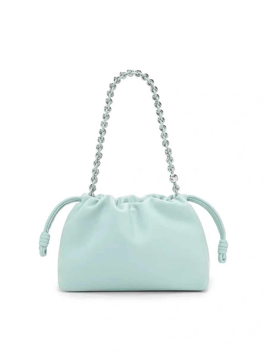 LOEWE Women's Flamenco Chain Leather Shoulder Bag - Frozen | Thumbnail 5 LOEWE Women's Flamenco Chain Leather Shoulder Bag - Frozen | Thumbnail 5