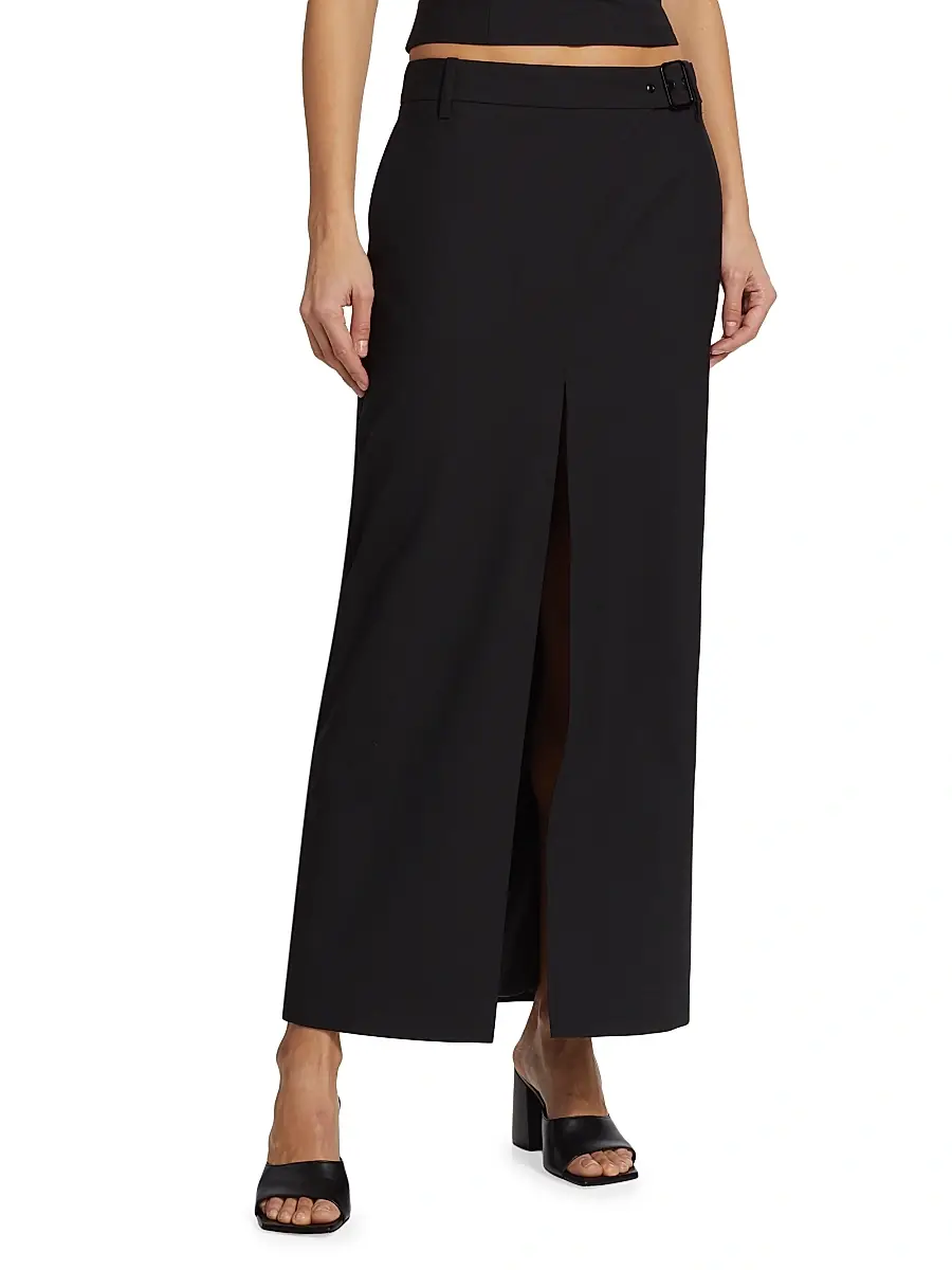 SIR. SIR. Women's Leonardo Belted Midi-Skirt | Thumbnail 3