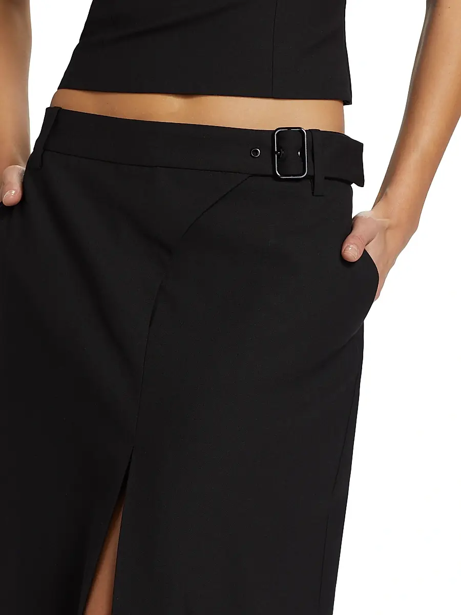 SIR. SIR. Women's Leonardo Belted Midi-Skirt | Thumbnail 6