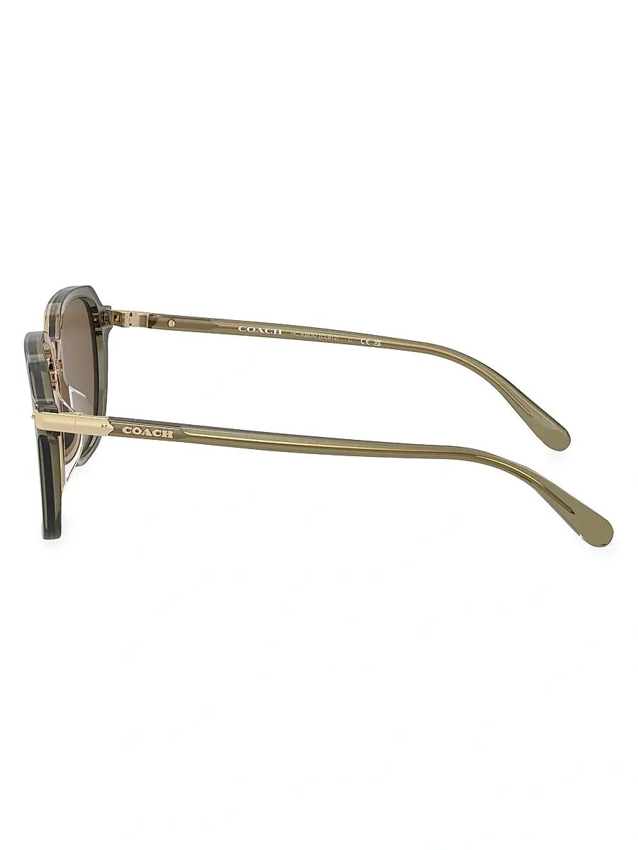 Coach Men's HC8383U 55MM Semi-Metal Sunglasses | Thumbnail 4 Coach Men's HC8383U 55MM Semi-Metal Sunglasses | Thumbnail 4