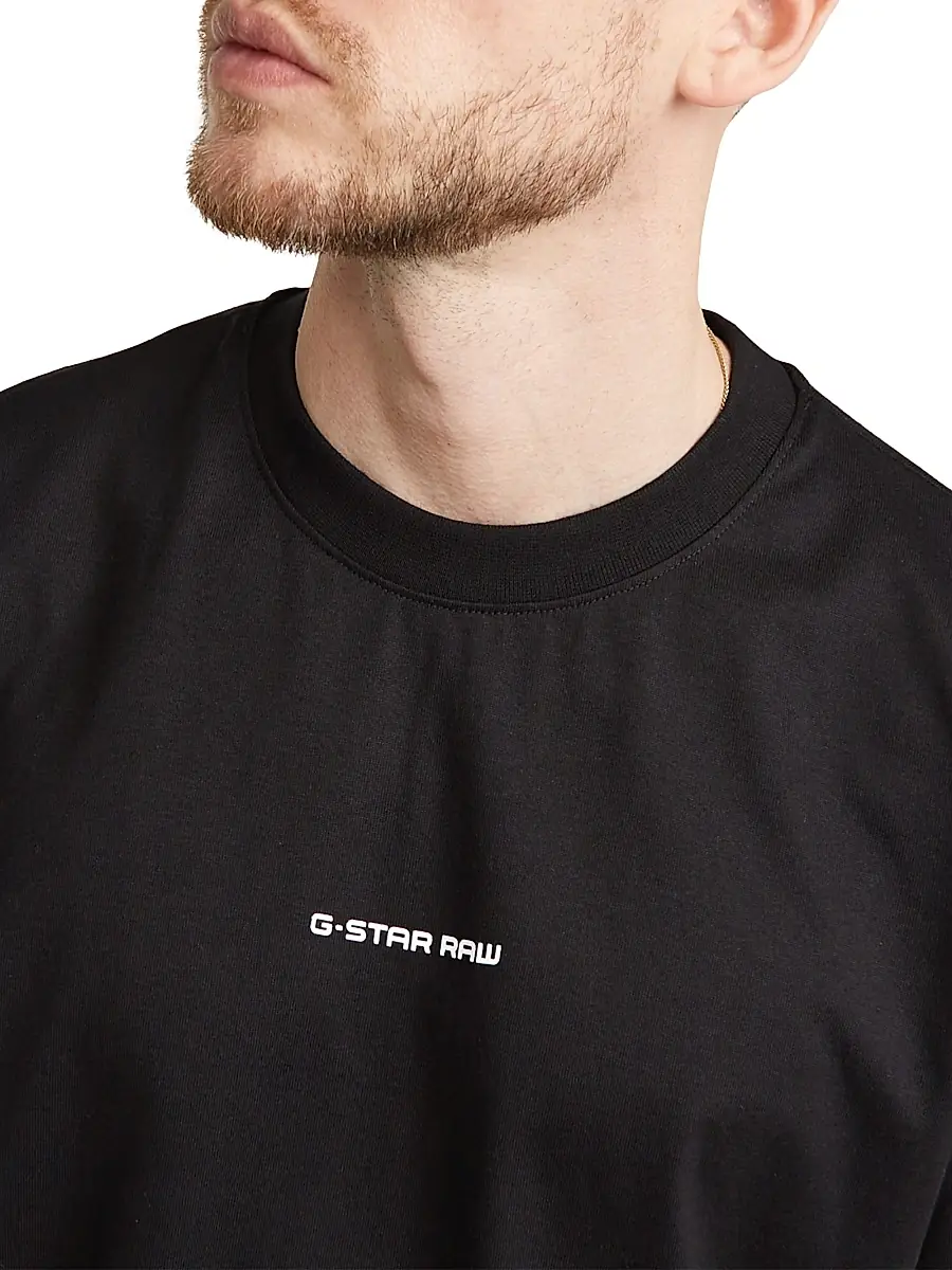 G-Star Men's Logo Cotton Short-Sleeve T-Shirt | Thumbnail 5 G-Star Men's Logo Cotton Short-Sleeve T-Shirt | Thumbnail 5