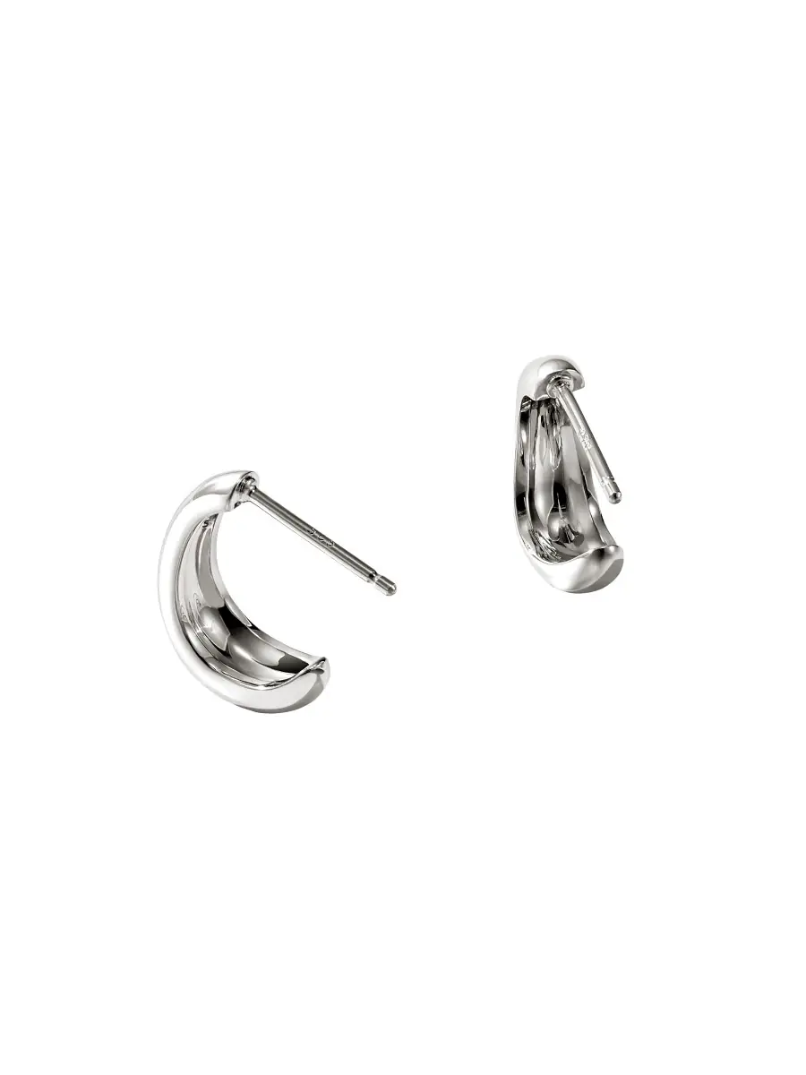 John Hardy Women's Surf Sterling Silver Hoop Earrings - Silver | Thumbnail 4 John Hardy Women's Surf Sterling Silver Hoop Earrings - Silver | Thumbnail 4