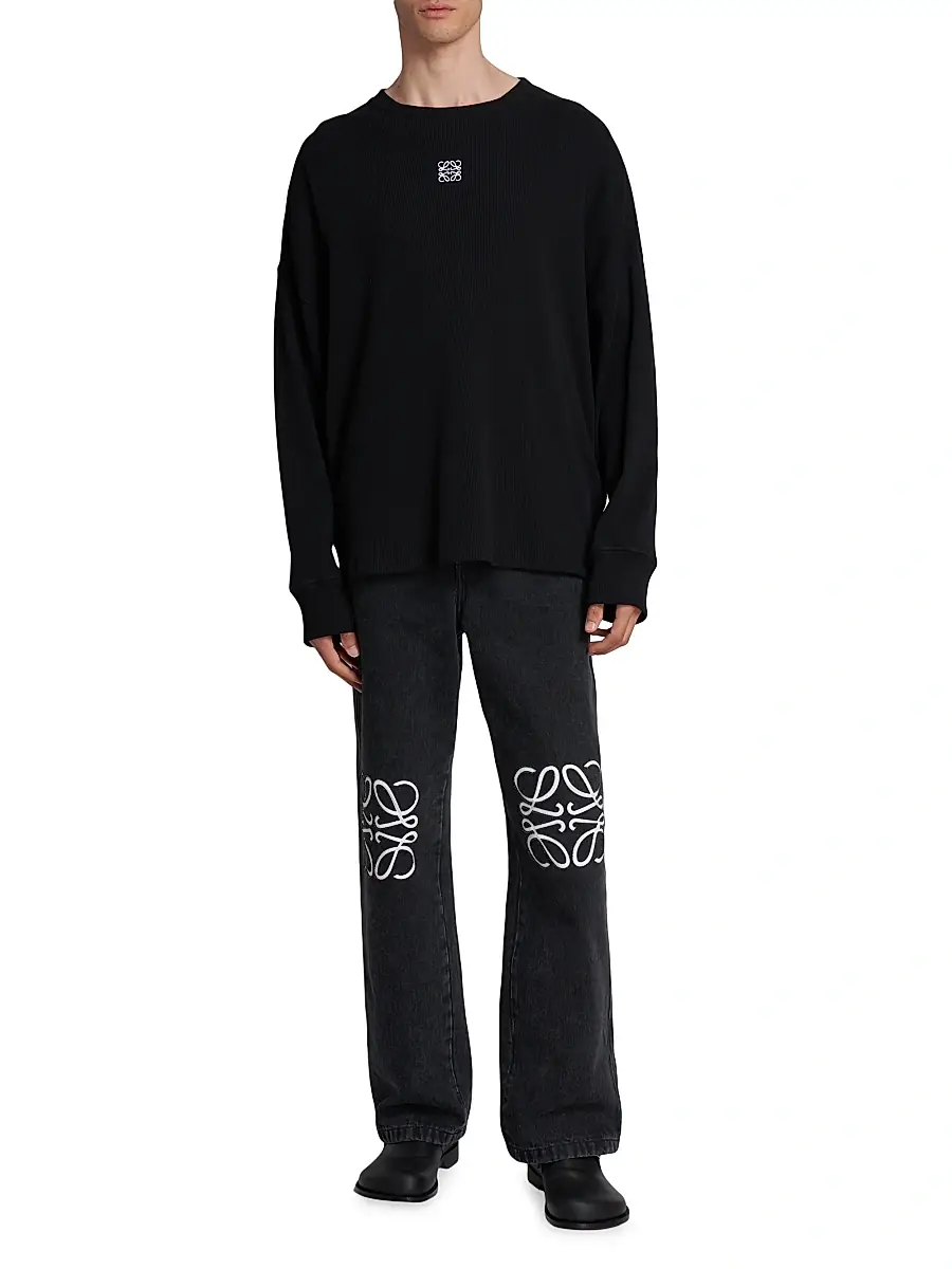 Loewe Men's Logo Long-Sleeved T-Shirt | Thumbnail 2 Loewe Men's Logo Long-Sleeved T-Shirt | Thumbnail 2